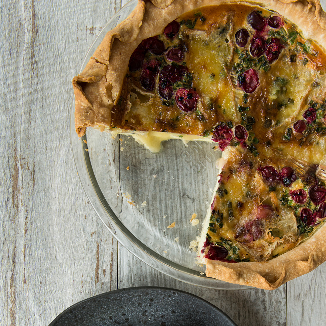 Brie And Cranberry Quiche Ricardo