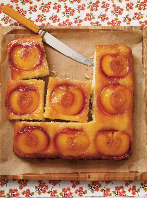 Gâteau renversé aux pêches RICARDO