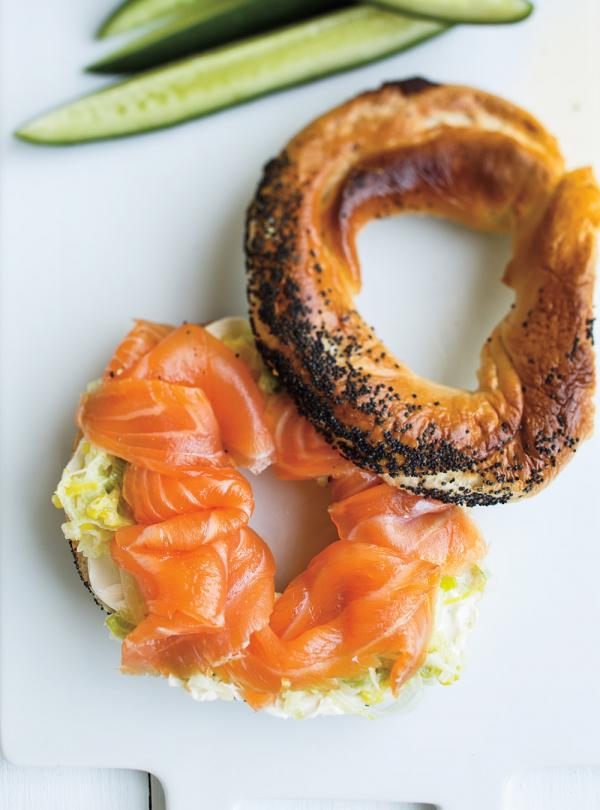 Bagel Au Saumon Fum Et Aux Poireaux Ricardo