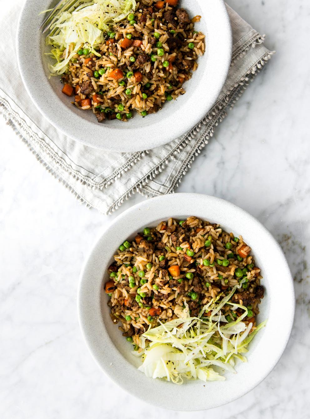 Riz Frit Au Boeuf Et Aux Petits Pois Ricardo