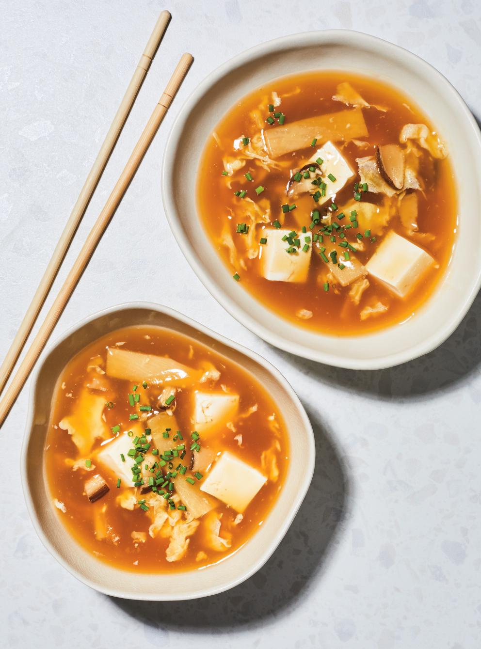 Soupe de tofu aigre piquante à lautocuiseur RICARDO