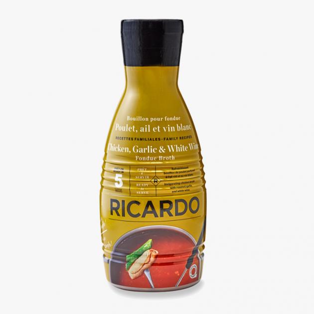Chicken, Garlic & White Wine Fondue Broth RICARDO