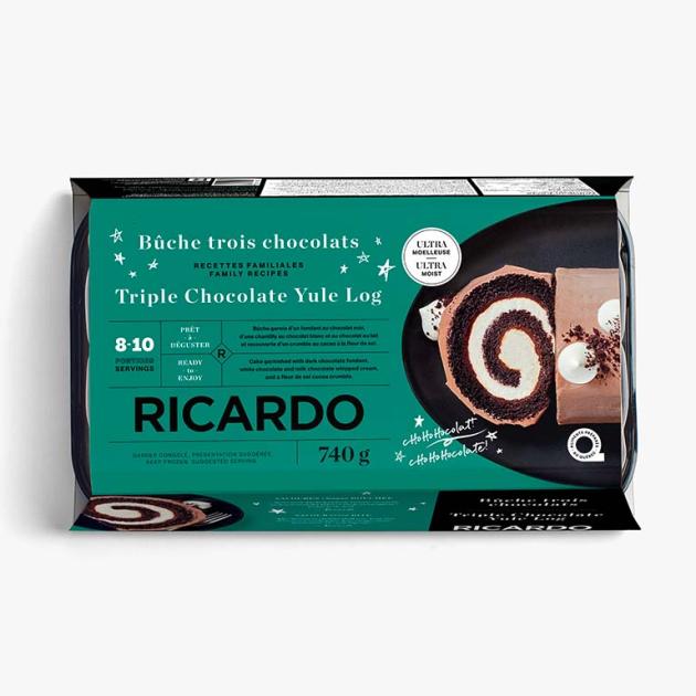 Triple Chocolate Yule Log | RICARDO