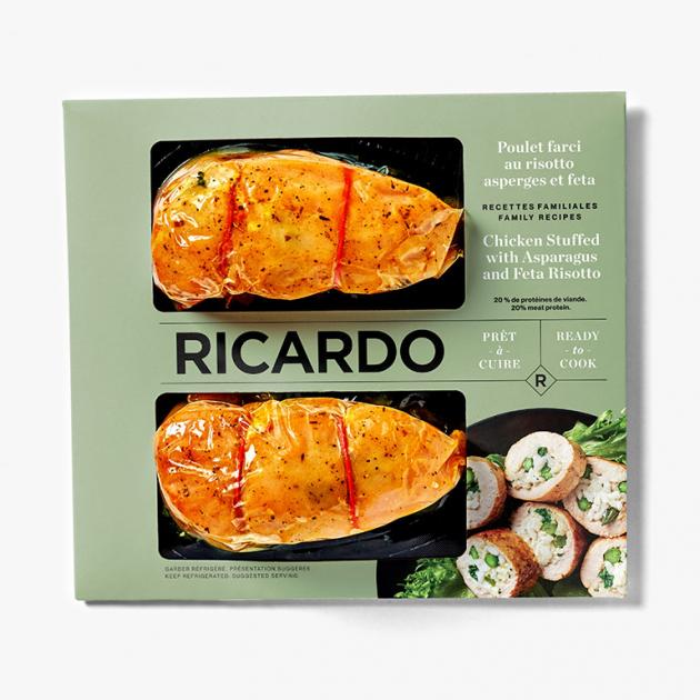 Chicken Stuffed with Asparagus and Feta Risotto RICARDO