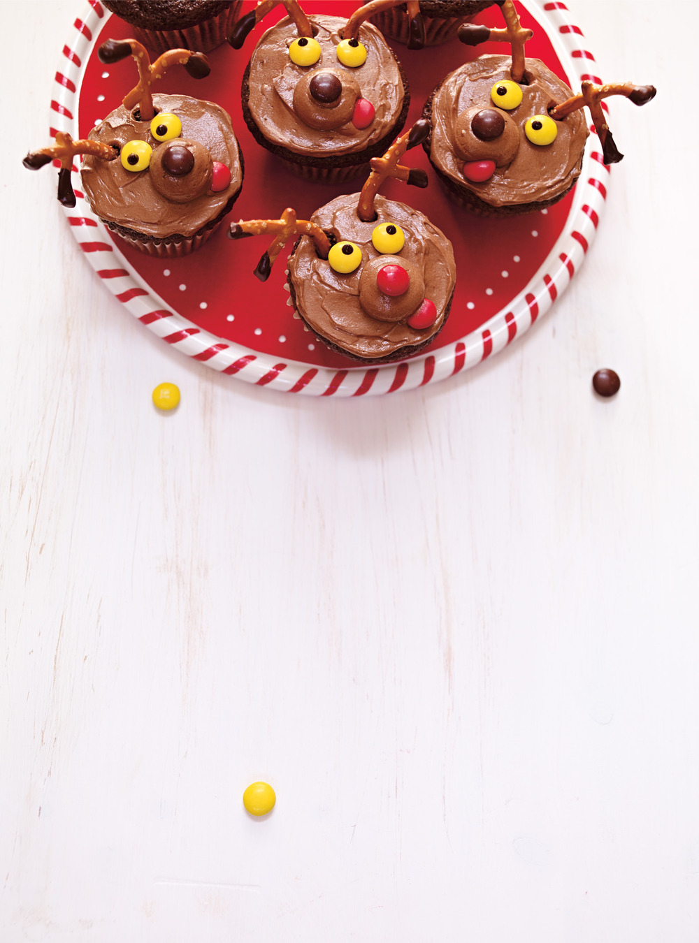 Chocolate Reindeer Cupcakes 