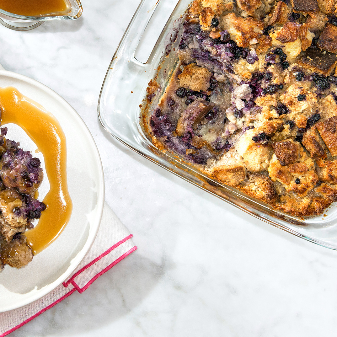 Blueberry Pudding Cake with Maple Sauce RICARDO