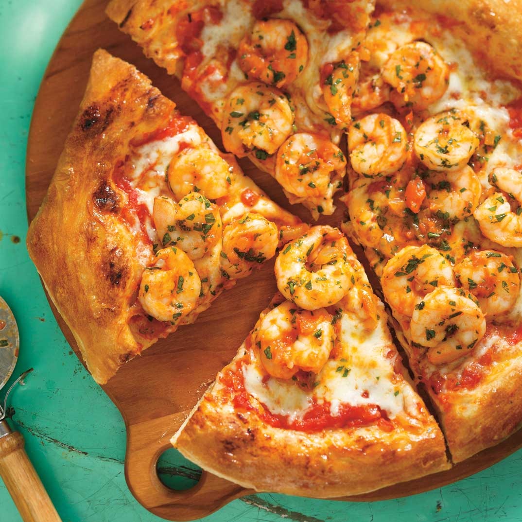 Pizza With Shrimp Fra Diavolo Ricardo