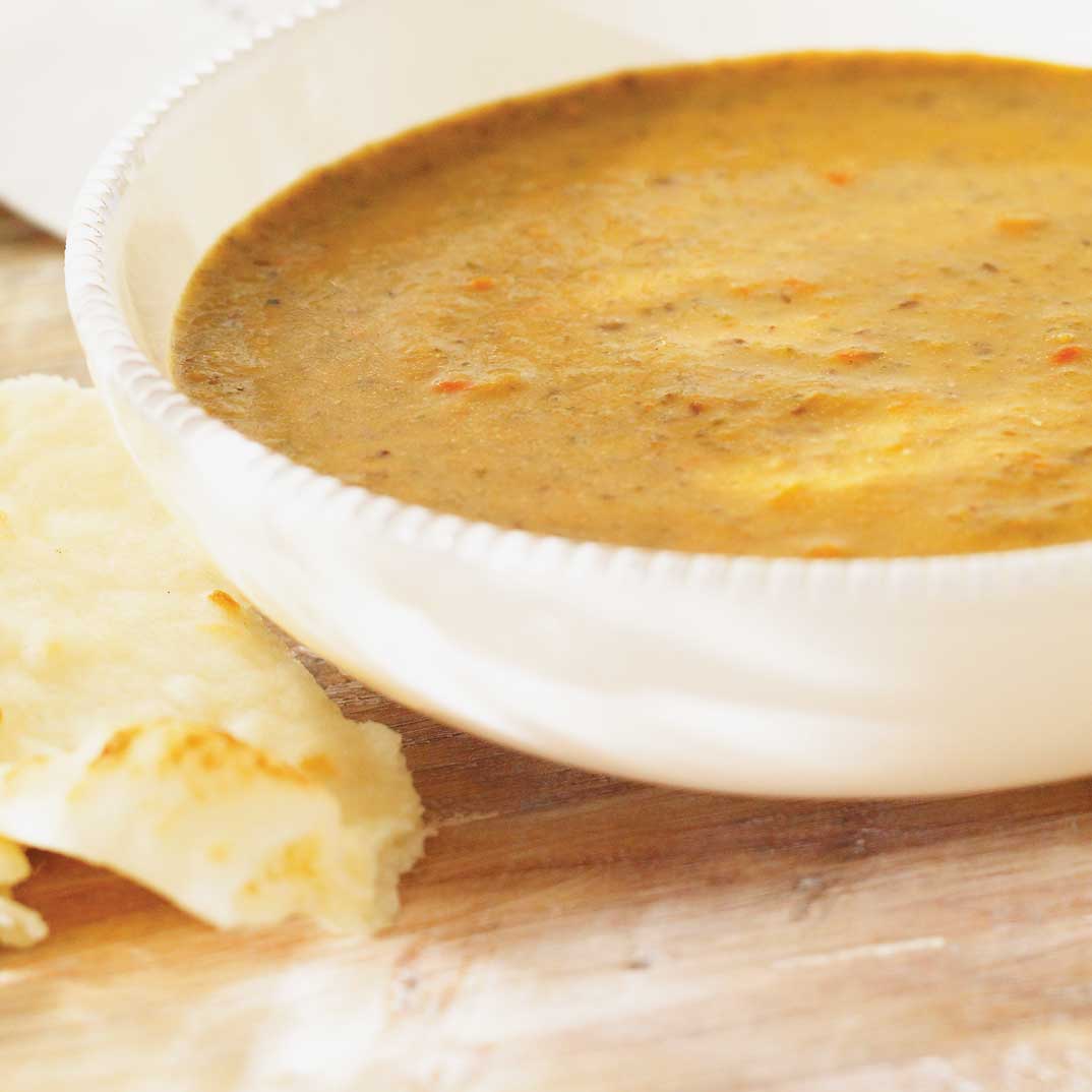 Crème de lentilles aux légumes