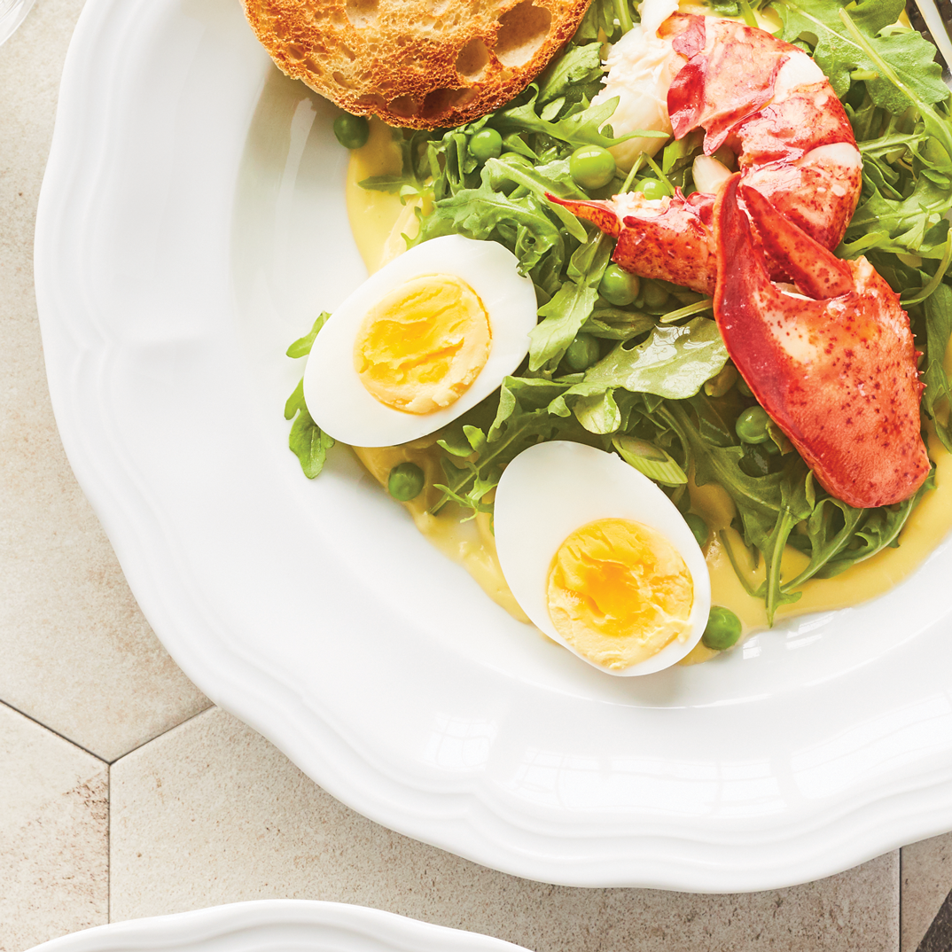 Lobster with Green Peas and Hollandaise Sauce RICARDO