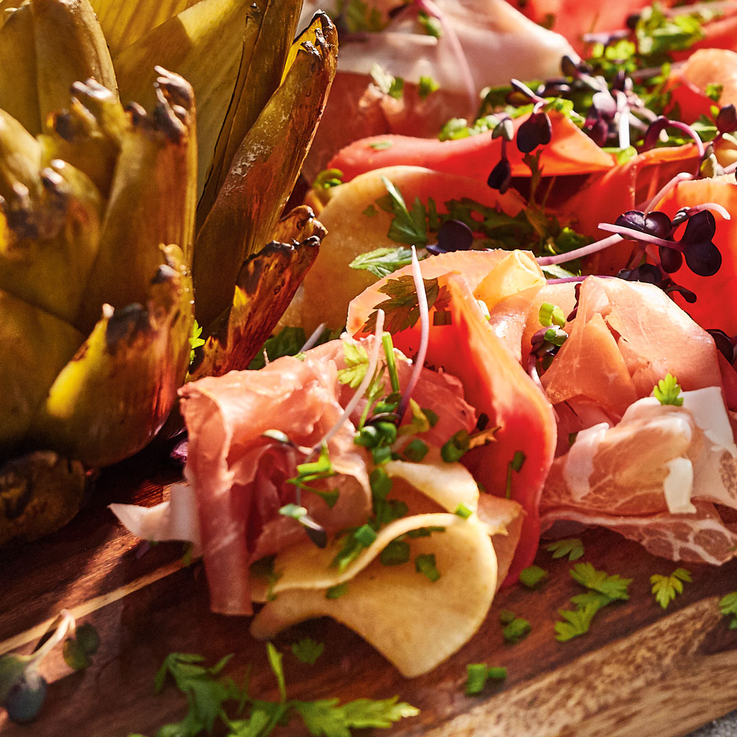 Vegetable Charcuterie-Style Platter with Prosciutto | RICARDO