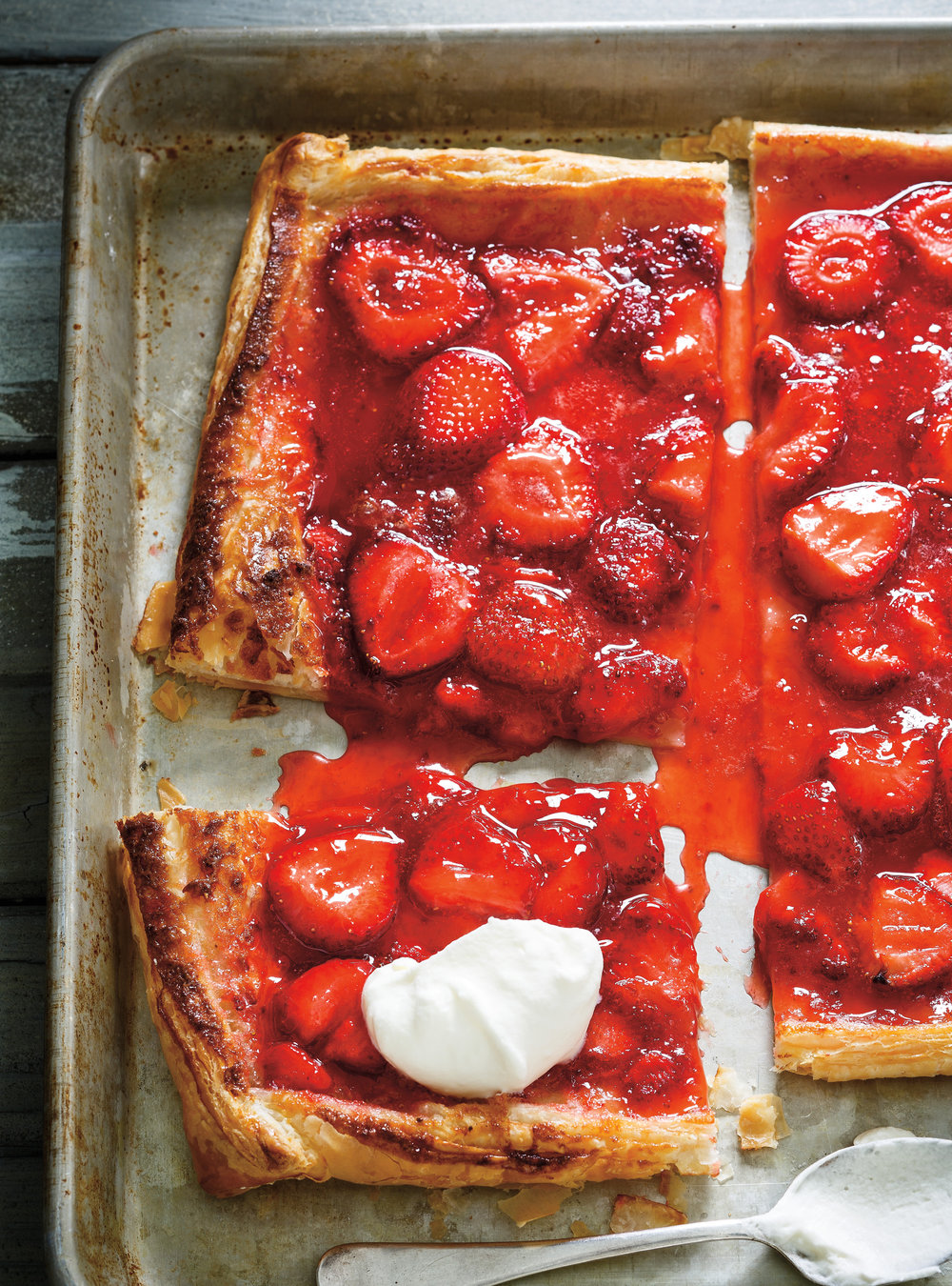 Tarte rapide aux fraises à 5 ingrédients