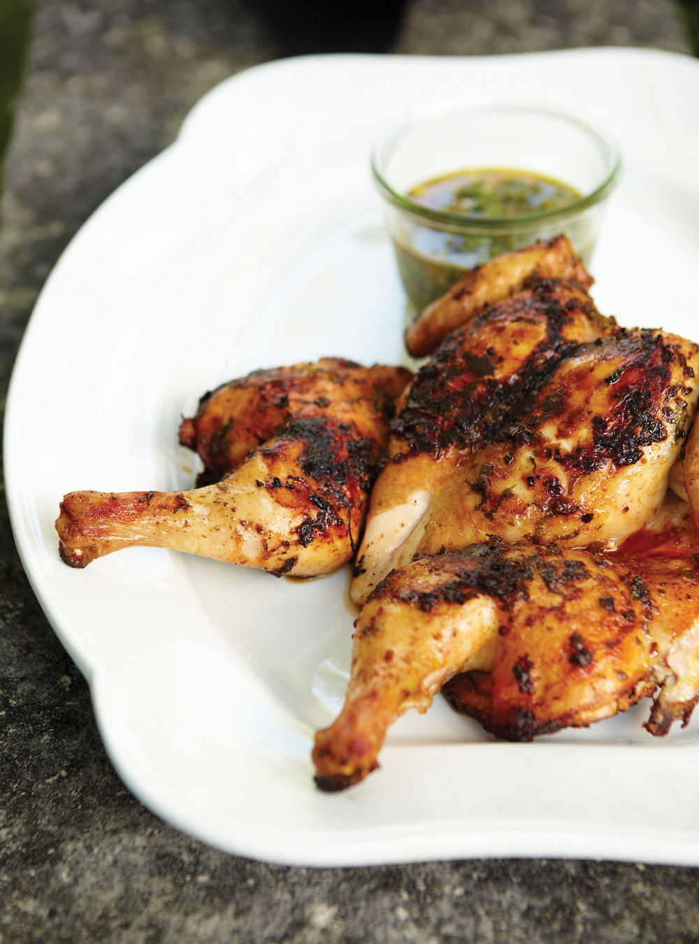 Butterflied Chicken with Chimichurri Sauce