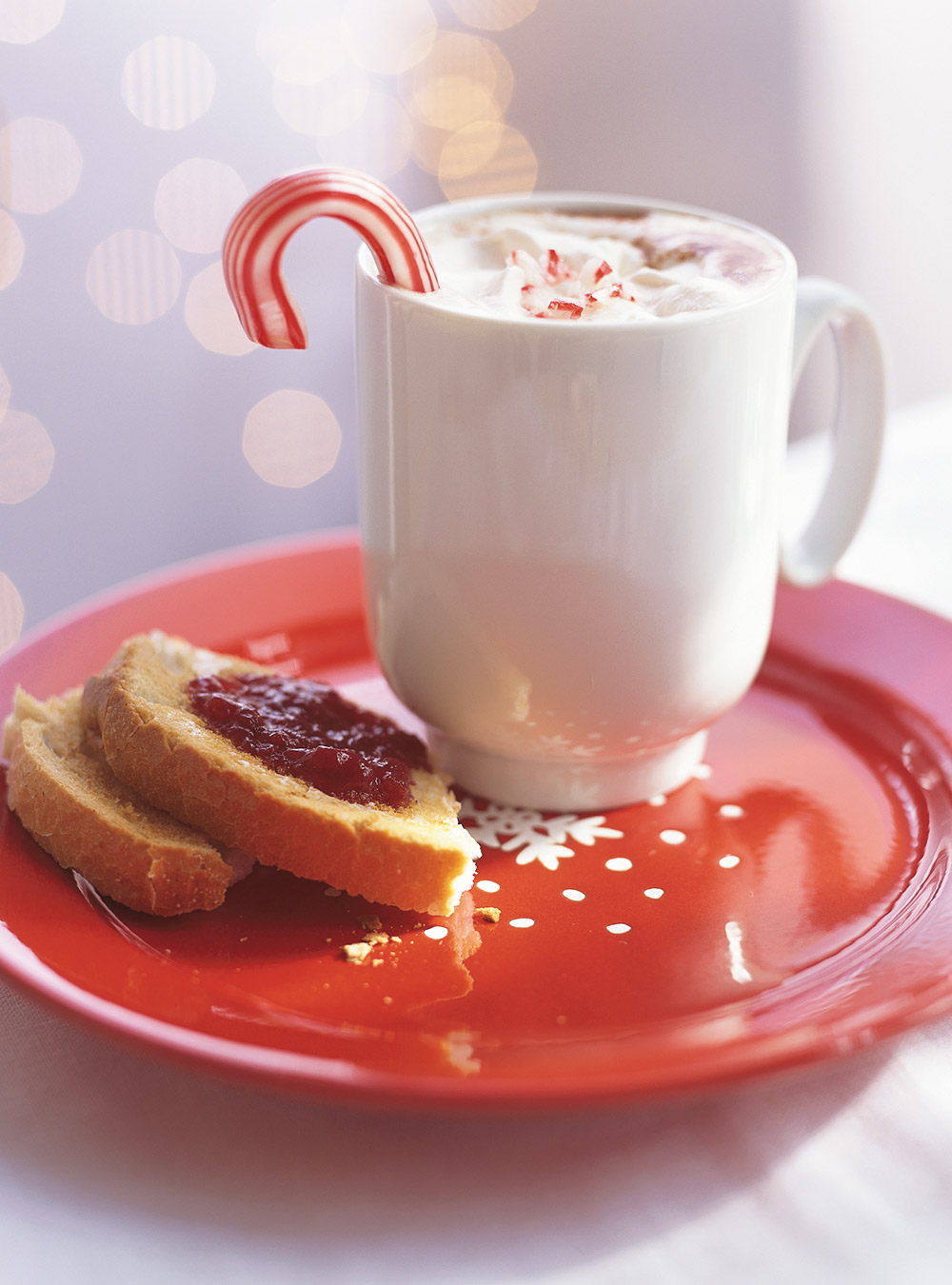 Candy Cane-Flavoured Hot chocolate 