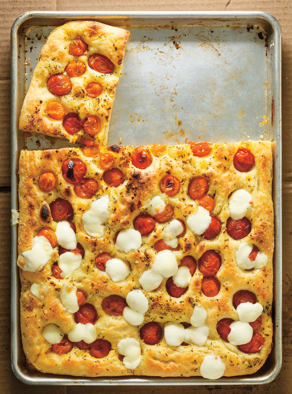 Focaccia aux tomates cerises