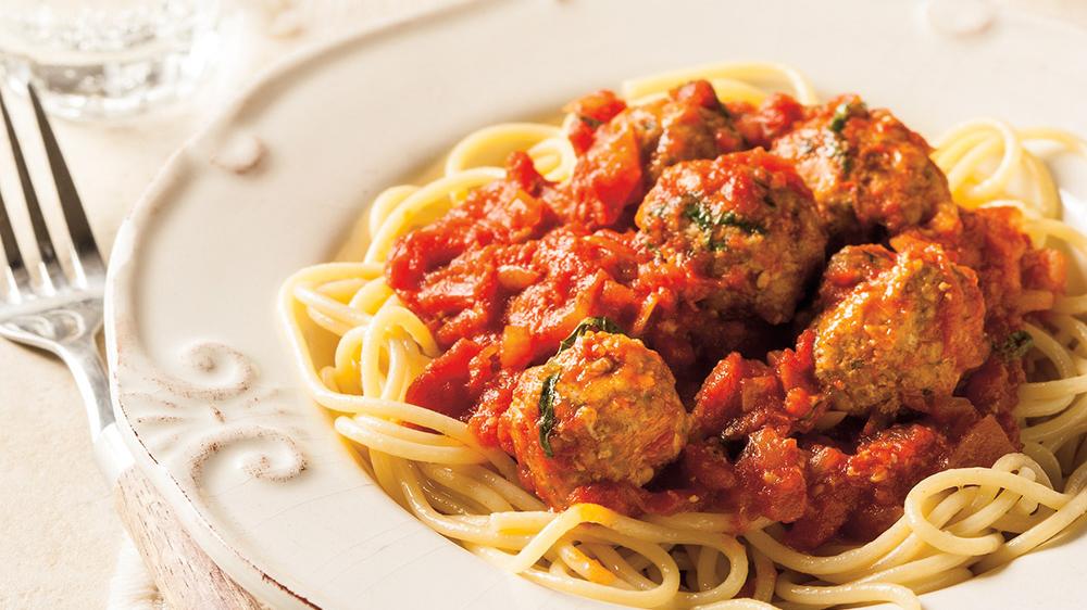 Boulettes de poulet sauce tomate et spaghettis - Cookidoo® – la plateforme  de recettes officielle de Thermomix®