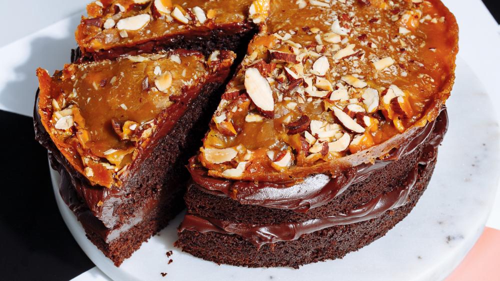 Sweet And Salty Chocolate Cake With Almond Crisp Ricardo