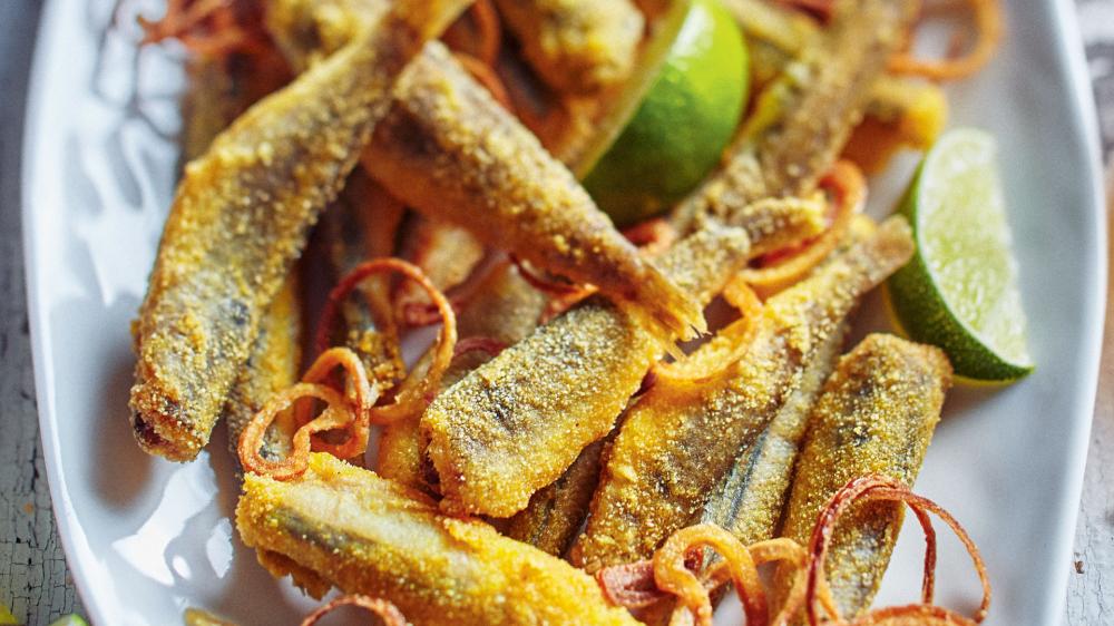 Fried Smelts with Shallots