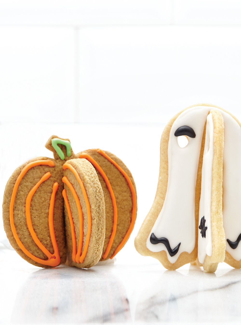 Butter Cookies (3D Pumpkin and Ghost)