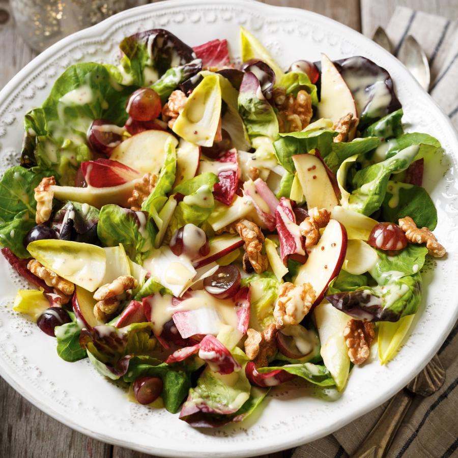 Salade d'endives, pistaches et feta, vinaigrette à l'érable - Châtelaine