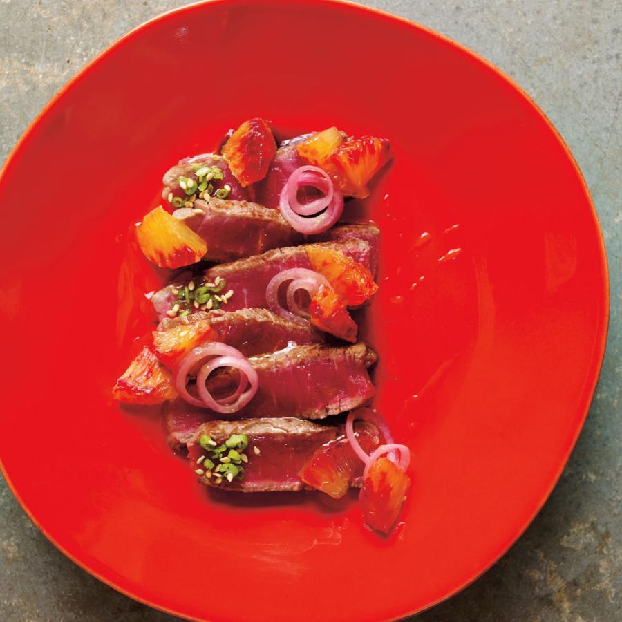 Blood Orange Beef Tataki