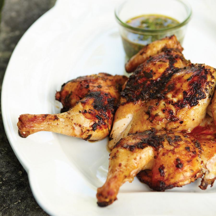 Chimichurri Spatchcock Chicken - Dad With A Pan