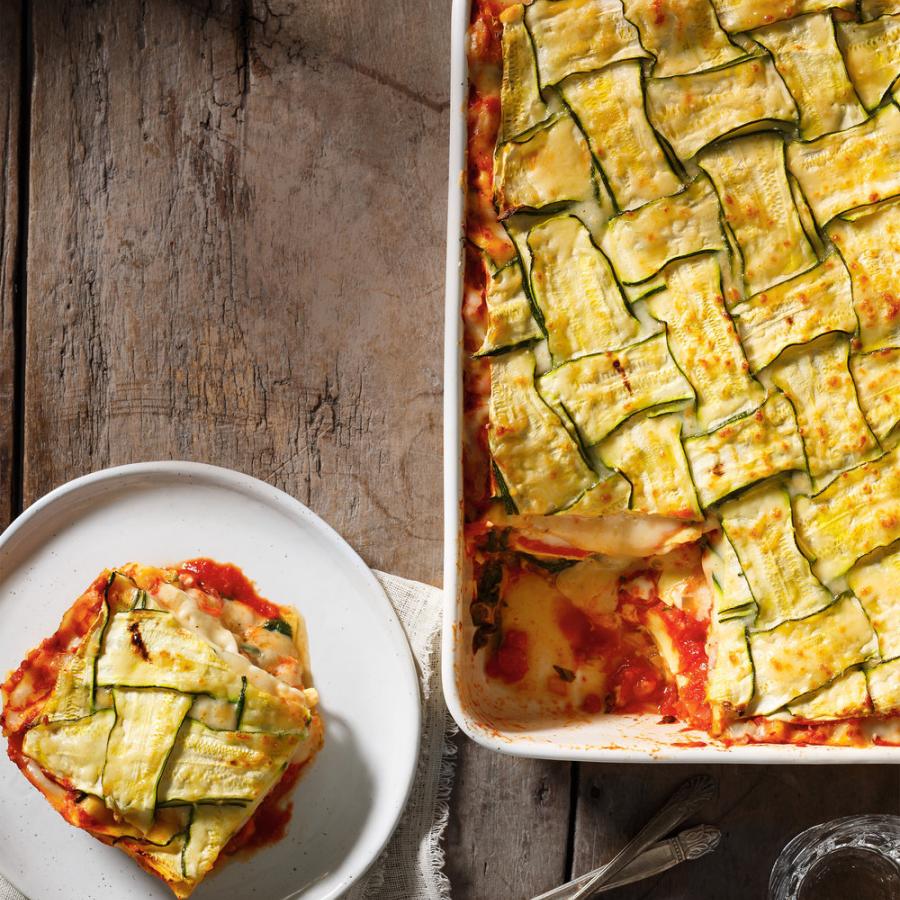 Lasagne crémeuse aux légumes rôtis-image