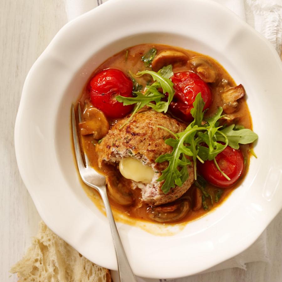 Boulettes farcies au Jarlsberg