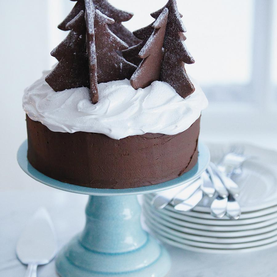 Spiced Chocolate Christmas Cake - Larder Love