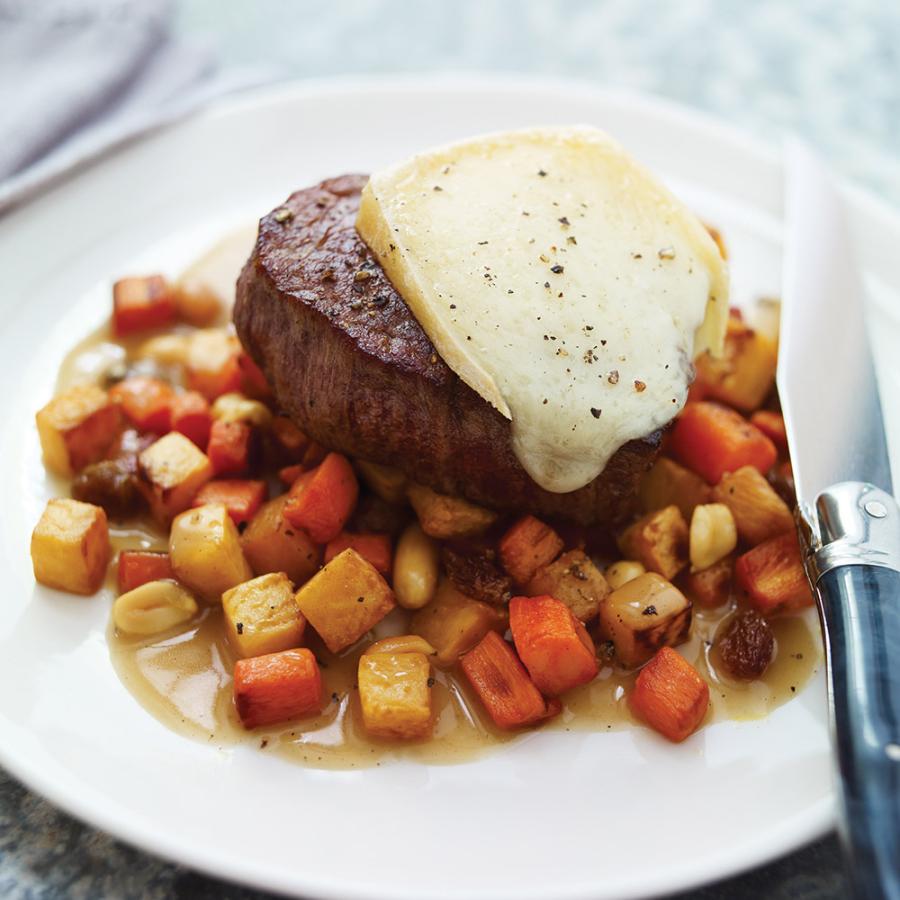 Filet de boeuf au Migneron et légumes d'automne-image