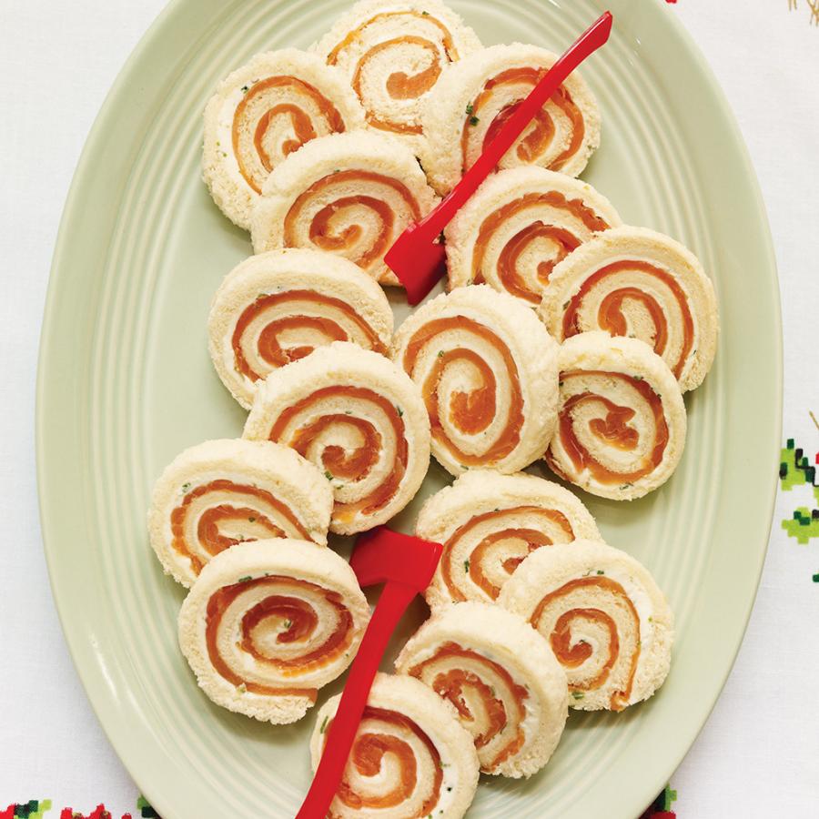 Smoked Salmon Rolled Sandwiches-image
