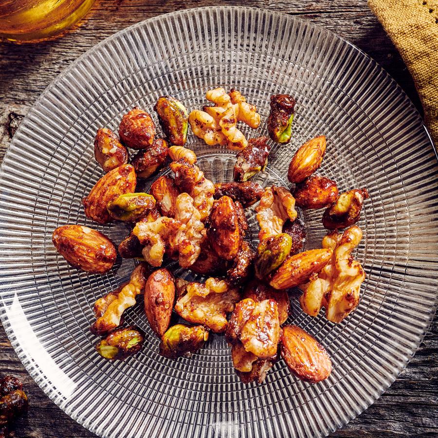 Roasted Nuts with Honey and Sumac