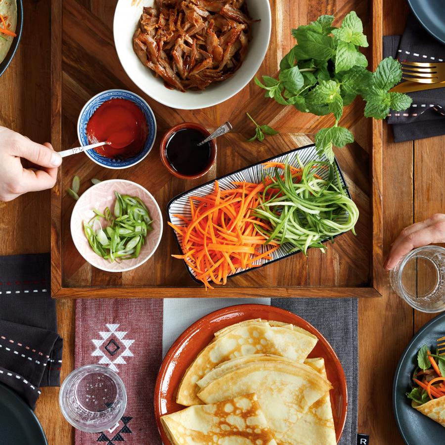 Crêpes au canard confit