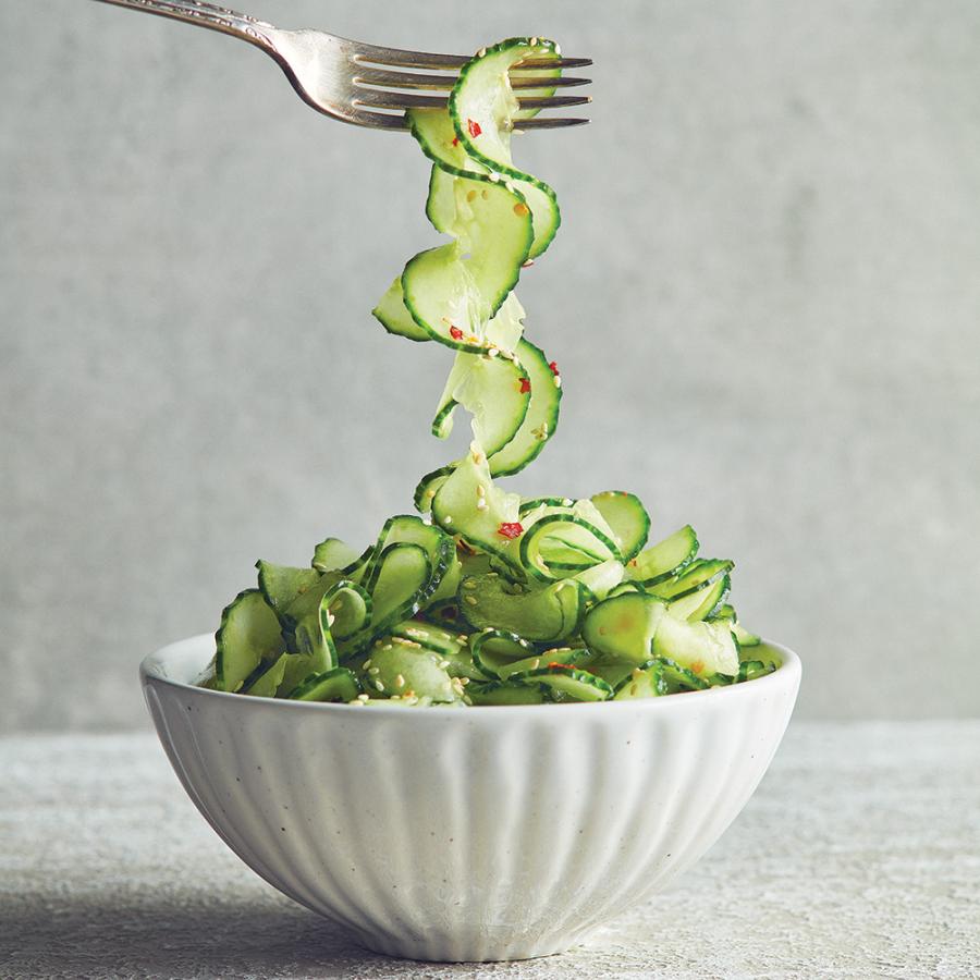 Salade de concombres au sésame-image