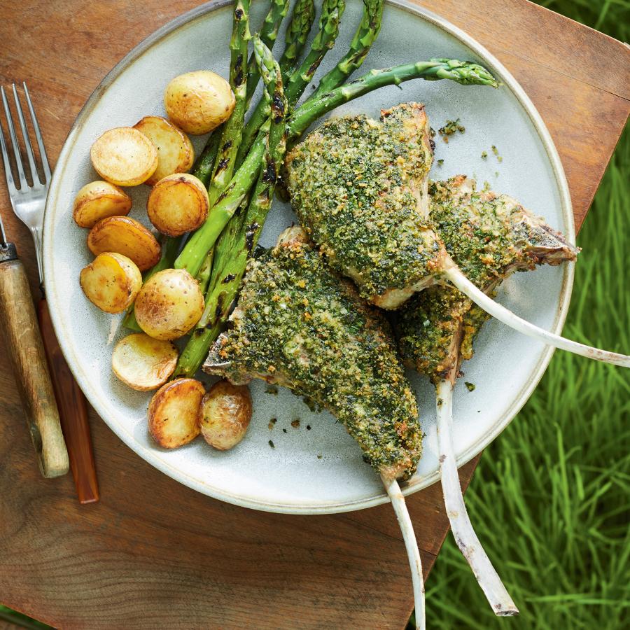 Herb-Crusted Lamb Chops-image