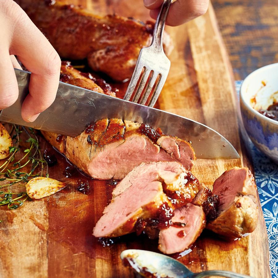 Pork Tenderloin with Fig Glaze and Herbs-image