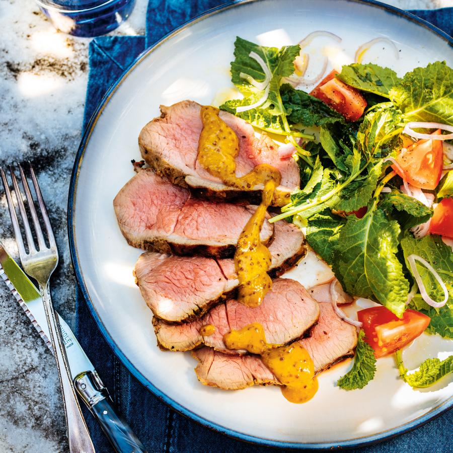 Gigot d’agneau grillé