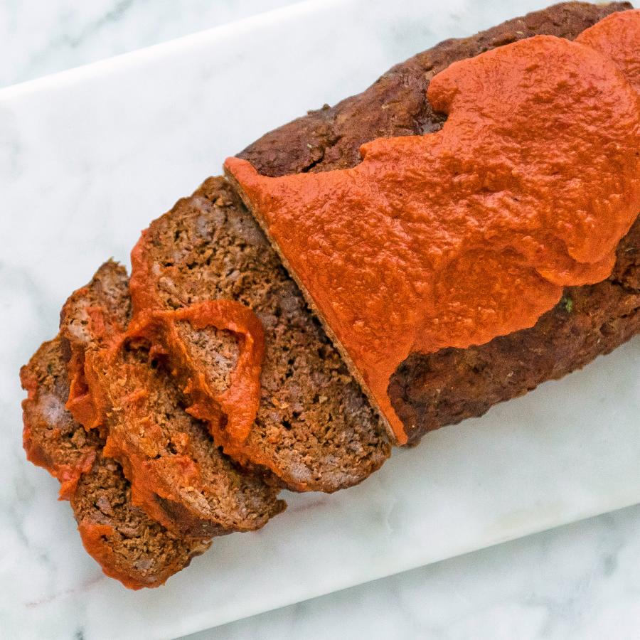 Pain de viande à la purée de pois chiches-image