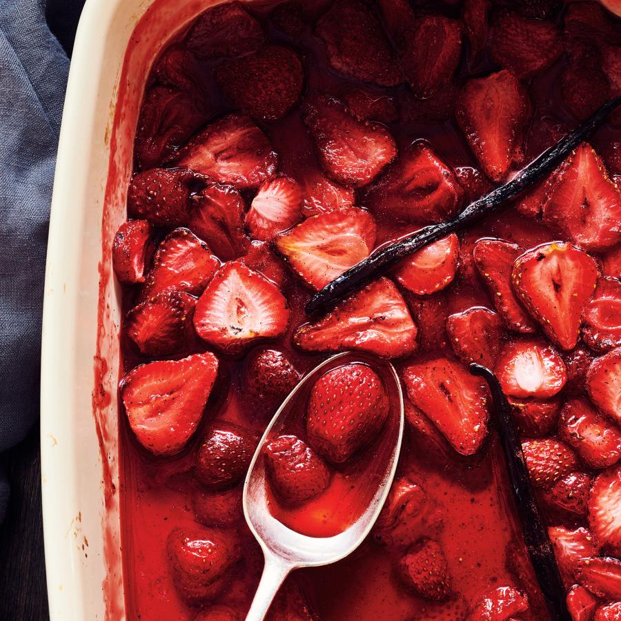 Confiture de fraises rôties