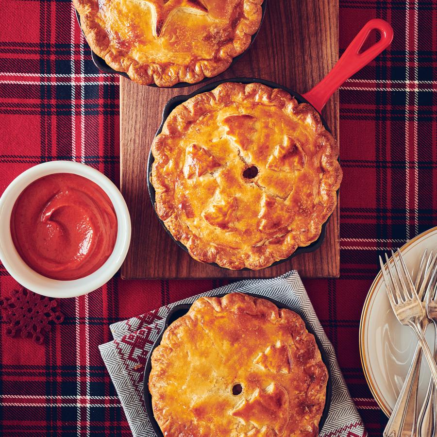 Pâtés à la viande et au canard confit