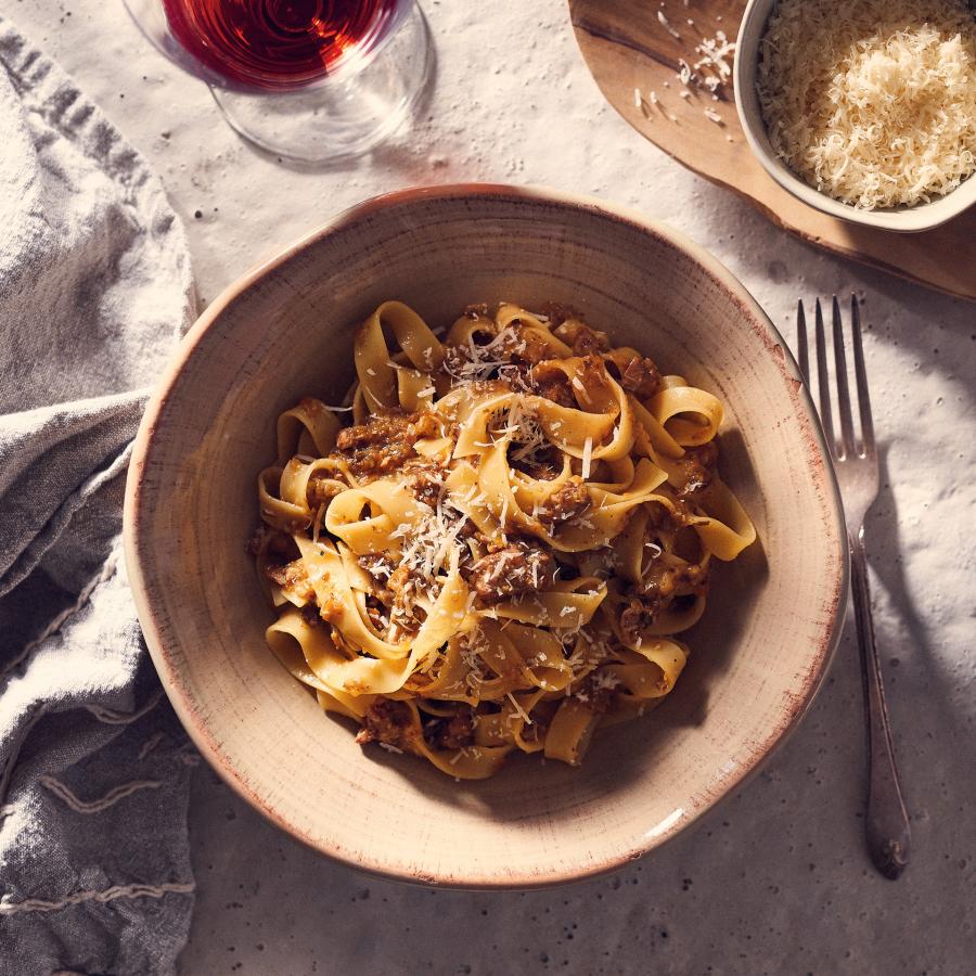 Pappardelles au lapin braisé