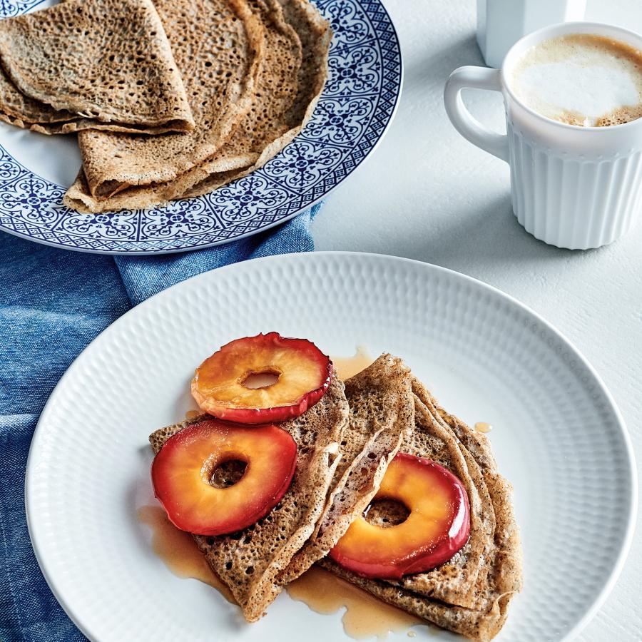 Crêpes de sarrasin à l’eau pétillante