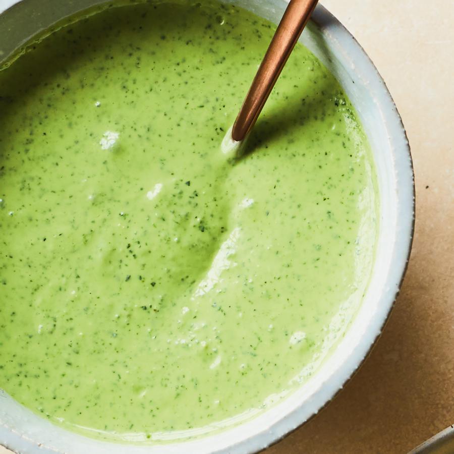 Sauce tahini verte-image