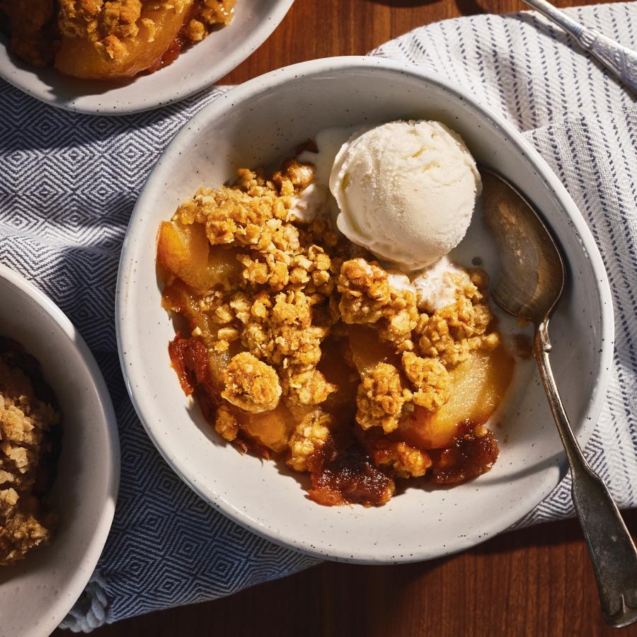 Croustade aux poires et à la purée de dattes