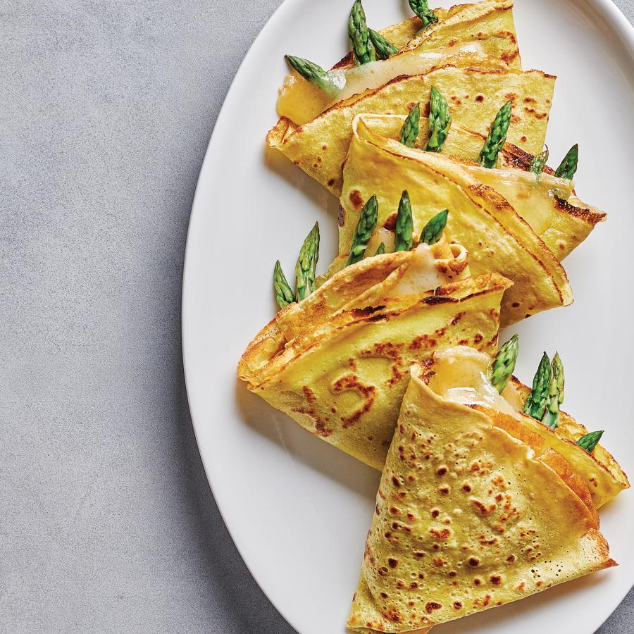 Crêpes au lait d’asperges