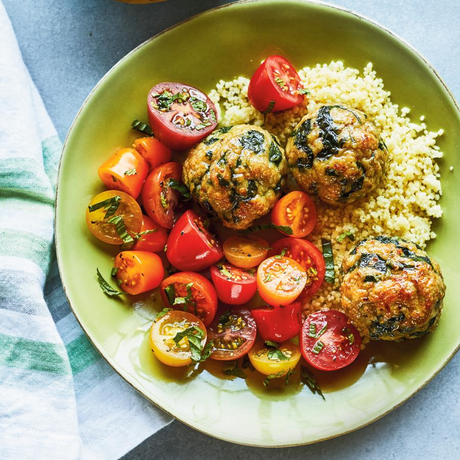 Boulettes de dindon aux épinards