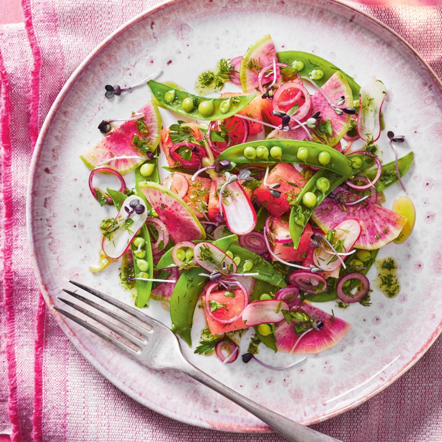 Sugar Snap Pea Salad With Radishes, Mint and Ricotta Salata Recipe - NYT  Cooking