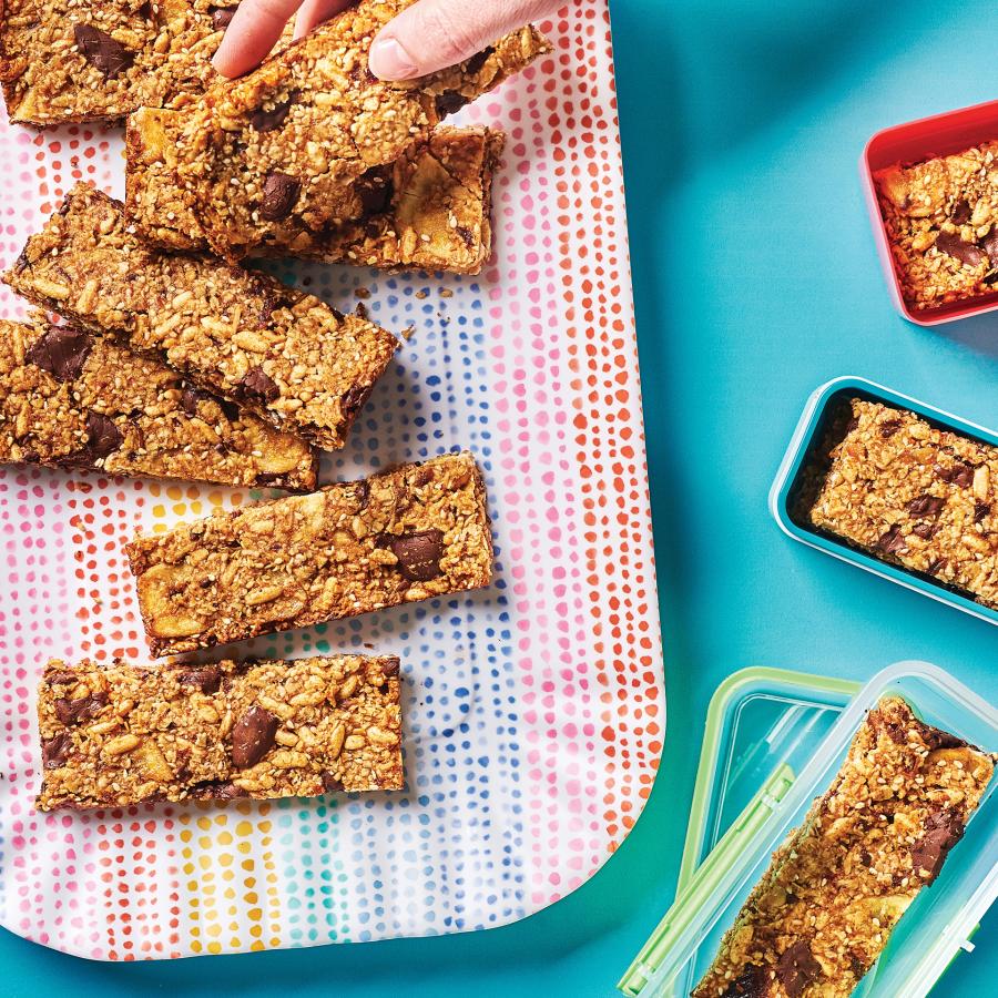 Barres tendres à la banane et au sésame