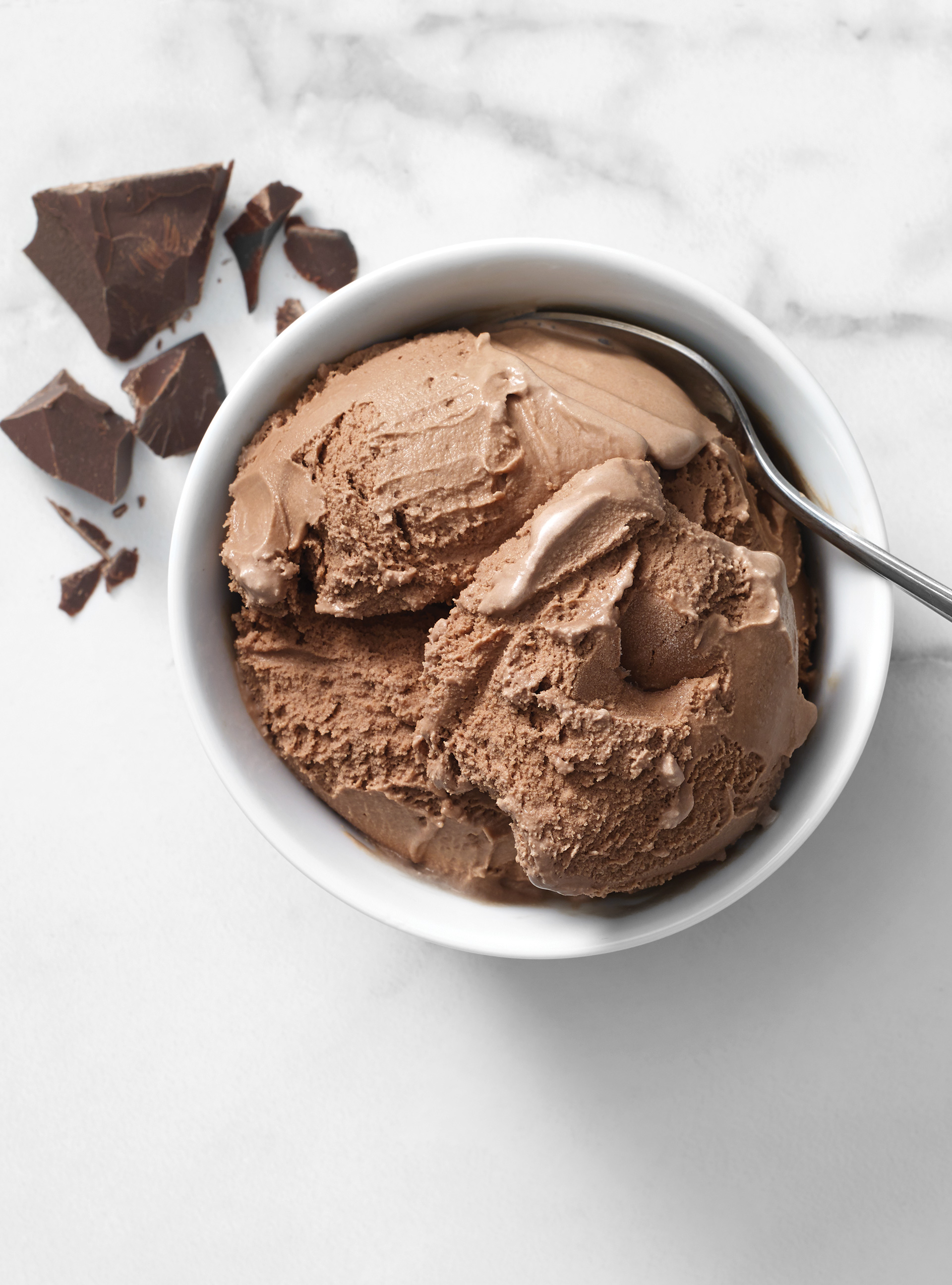 Recette facile de café glacé et crème glacée au chocolat!