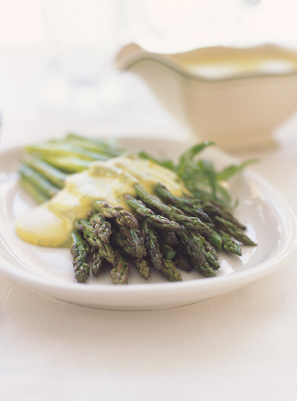 Grilled Asparagus with Tarragon Mousseline Sauce