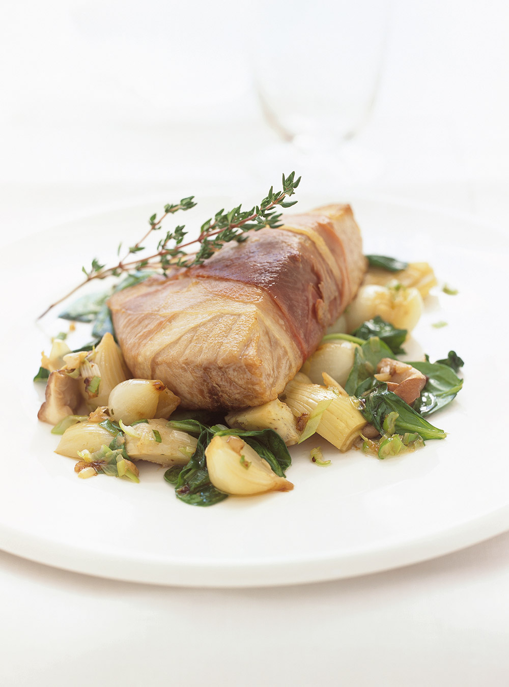 Tuna with Bayonne Ham and Vegetables